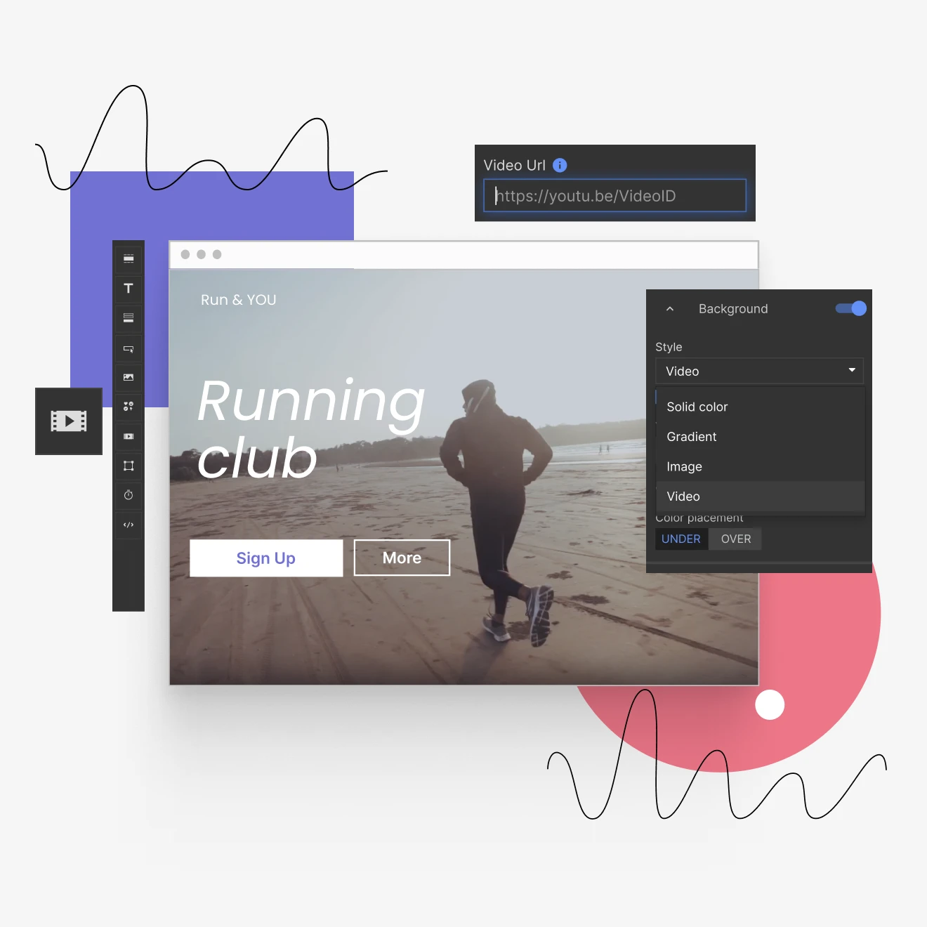 Video options in Landingi