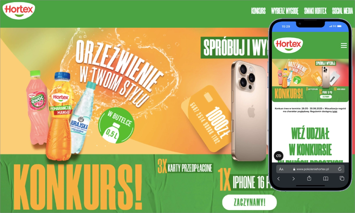 facebook landing page exemple - promotion de concours