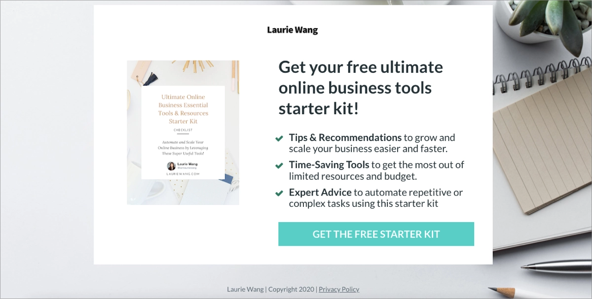 lead generation landing page examples