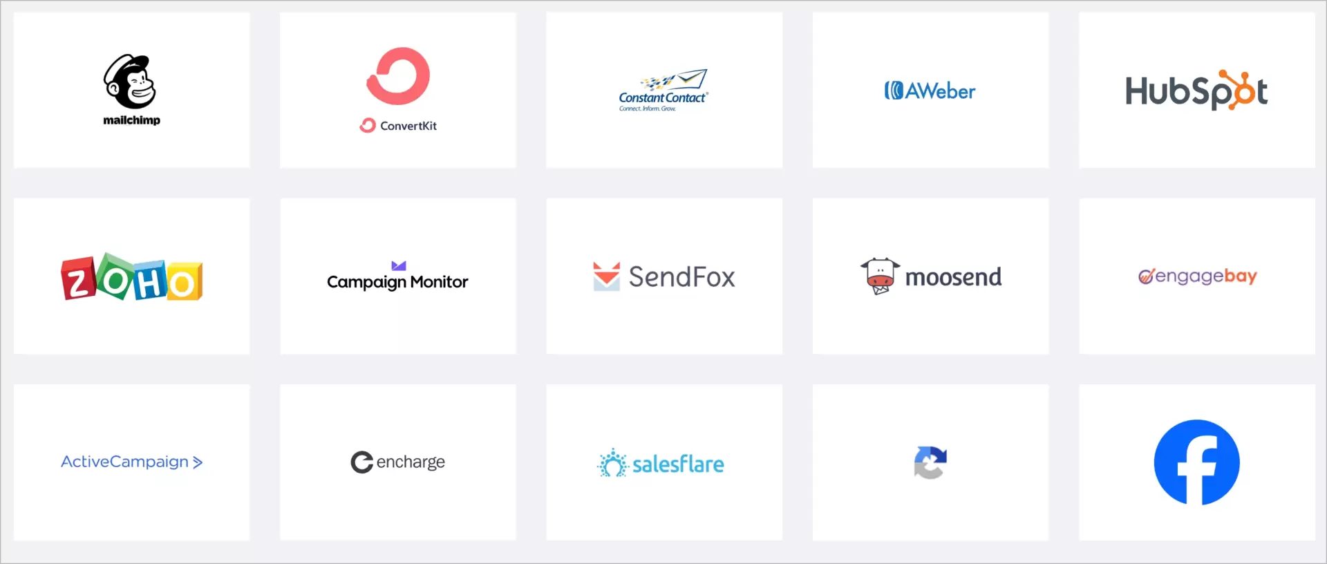 int&eacute;gration avec divers outils dans Swipe Pages