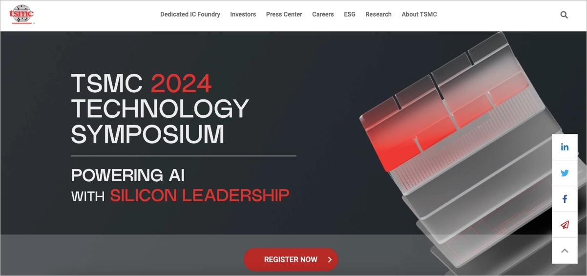 software company app landing page