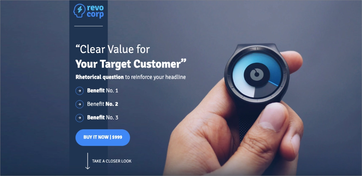 professional solution technology landing page, web templates