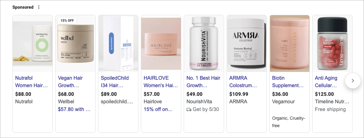 Ejemplo de anuncios de salud