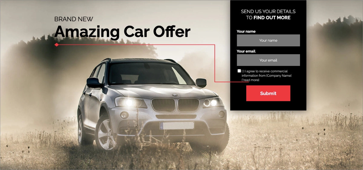 automoci&oacute;n landing pages