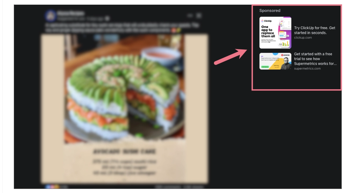 aplicativo an&uacute;ncios no facebook