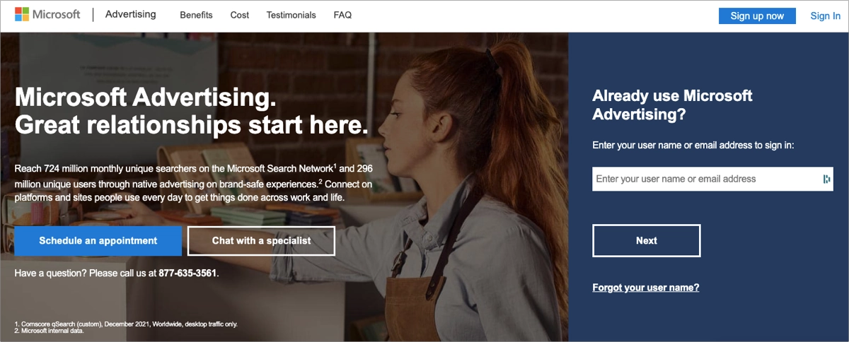 ppc platform allowing businesses advertise in Bing