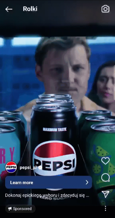 Instagram PPC ad example