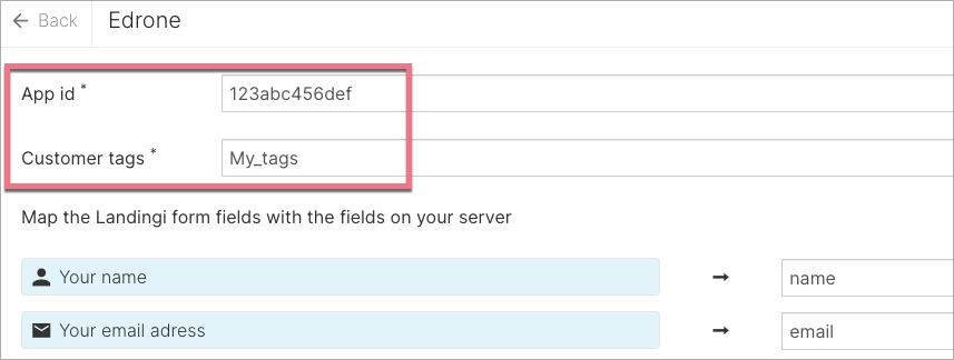 Edrone integration set up