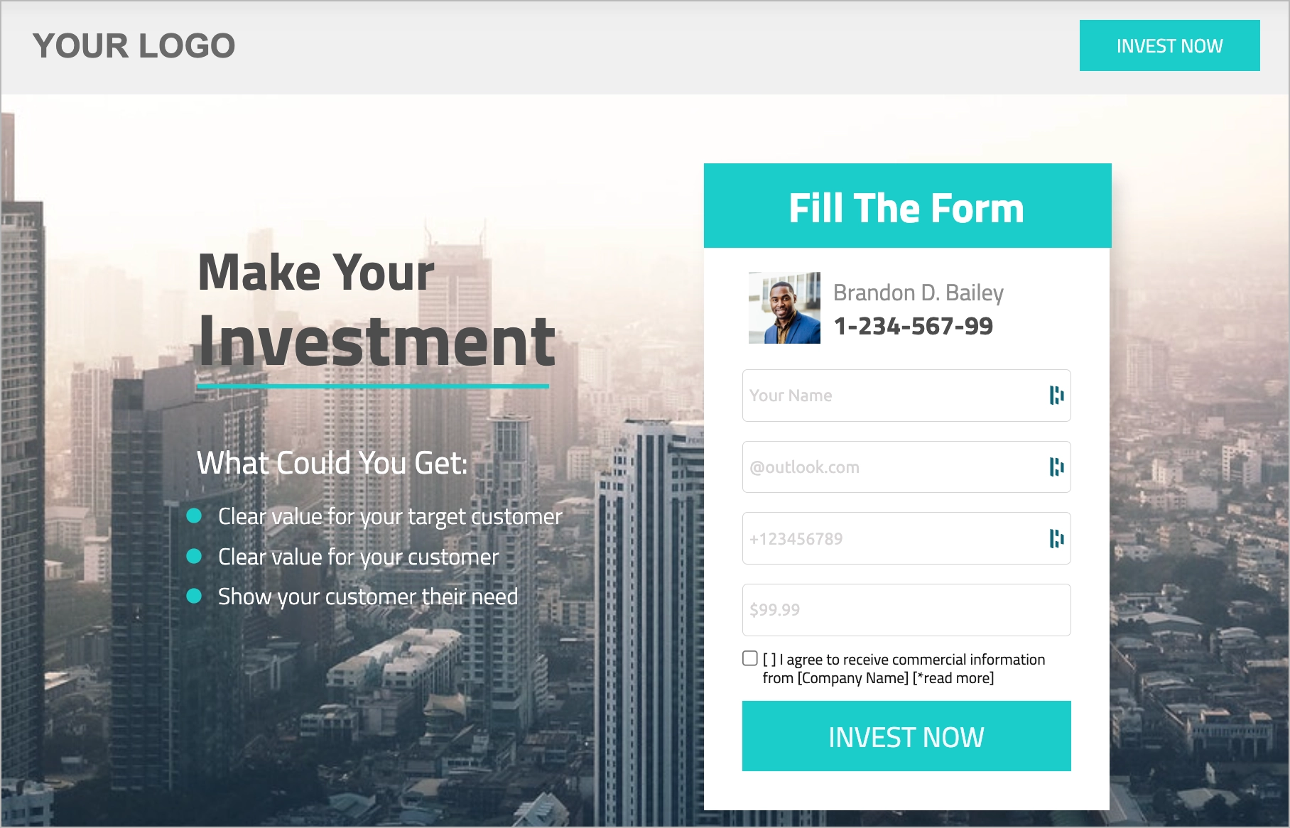 ppc landing page mod&egrave;le pour l'&eacute;conomie