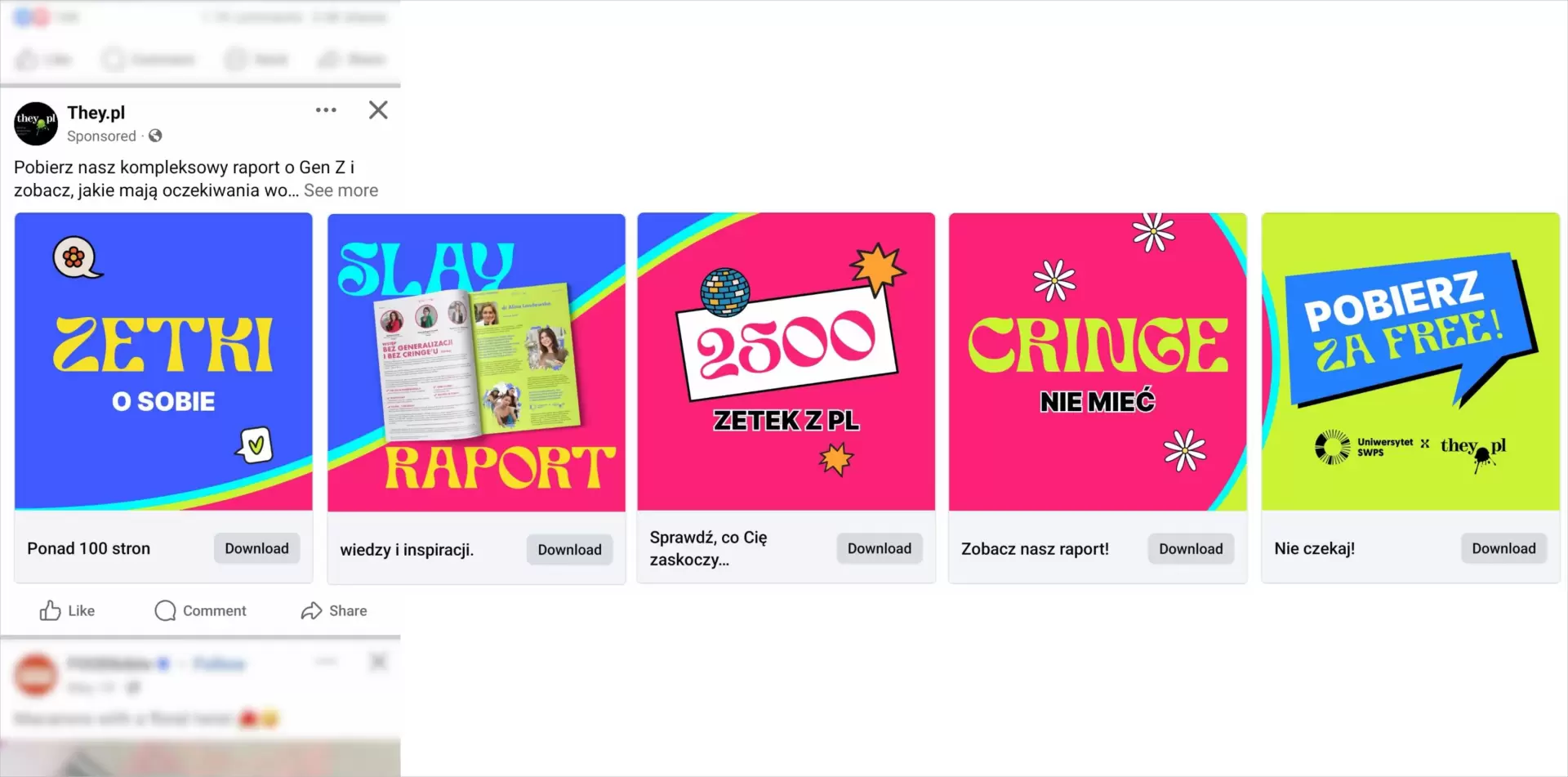 Facebook PPC ad example