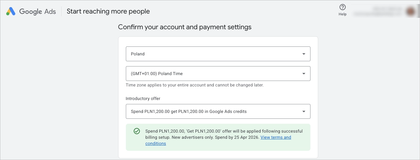 how to set up google ads account