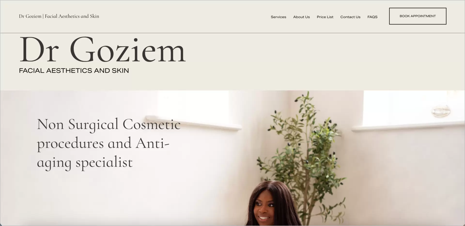 medical landing page example