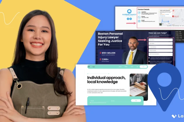 Creating local landing page - article cover