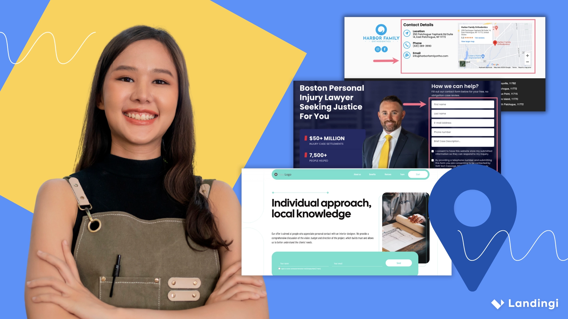 Creating local landing page - article cover