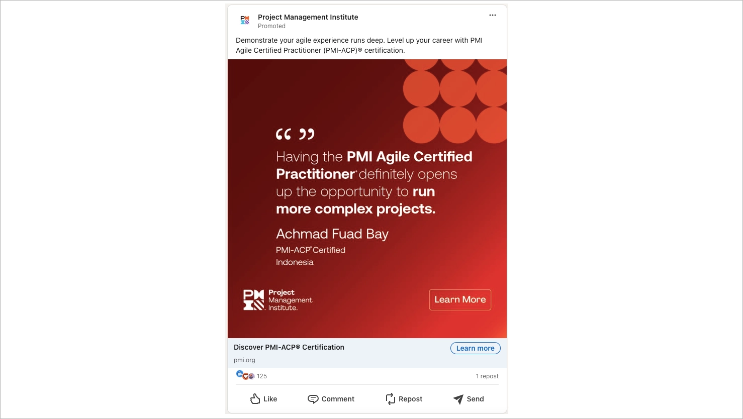 an&uacute;ncio pago por clique no linkedin - formato de an&uacute;ncio com imagem