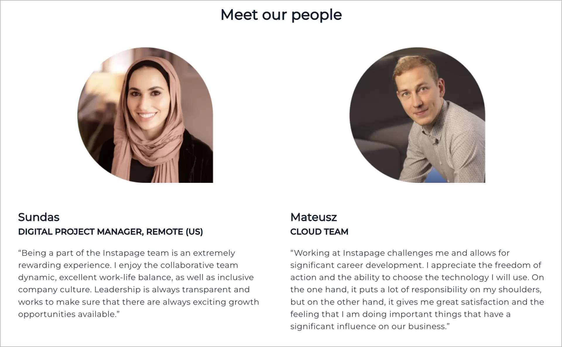 Zeugnisse von Mitarbeitern, um potenzielle Bewerber zu &uuml;berzeugen