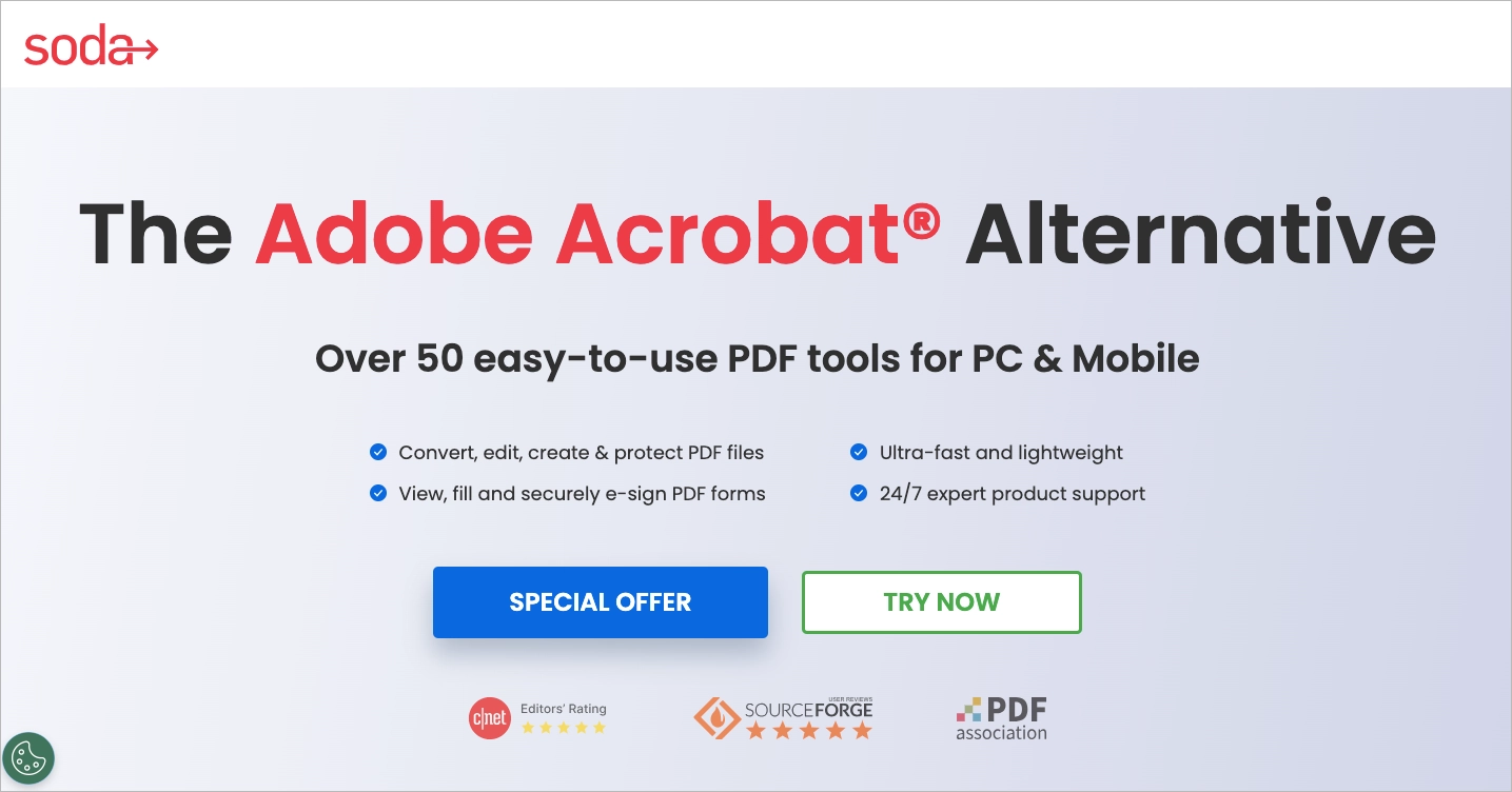 Eine der SaaS-Vergleichsseiten