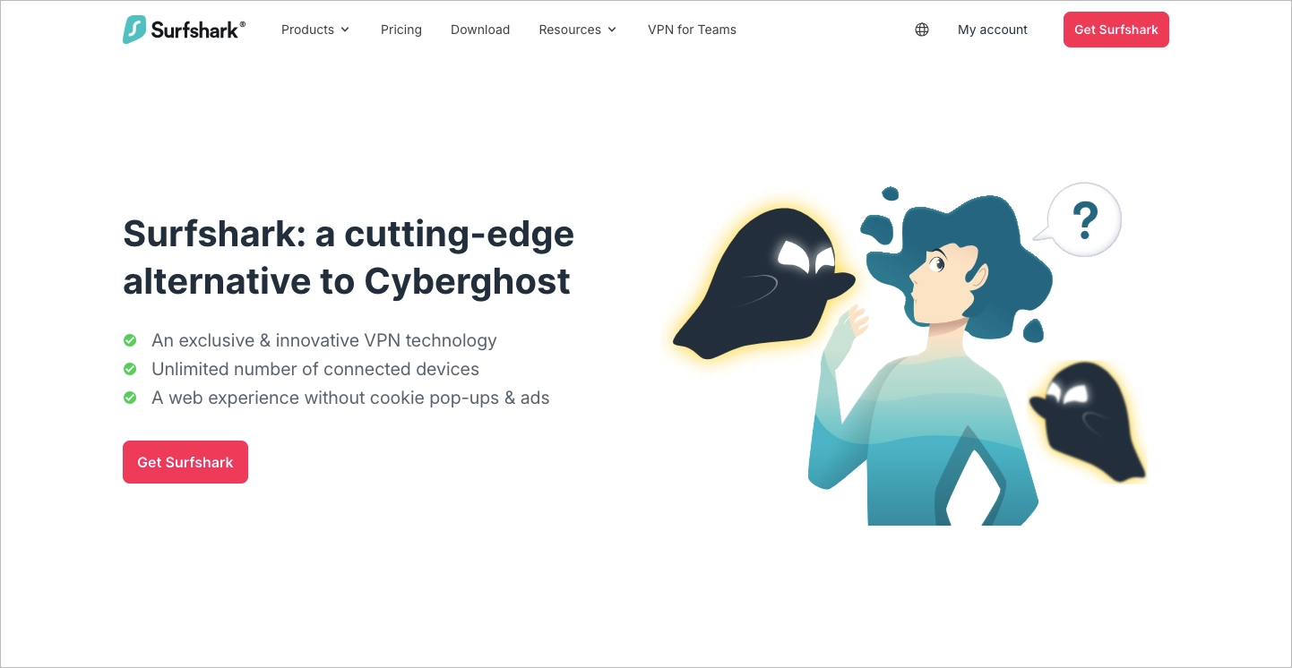Beispiel f&uuml;r eine Landing Page mit Vergleichstabelle der Funktionen