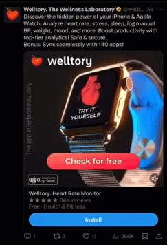 anuncio en v&iacute;deo en X