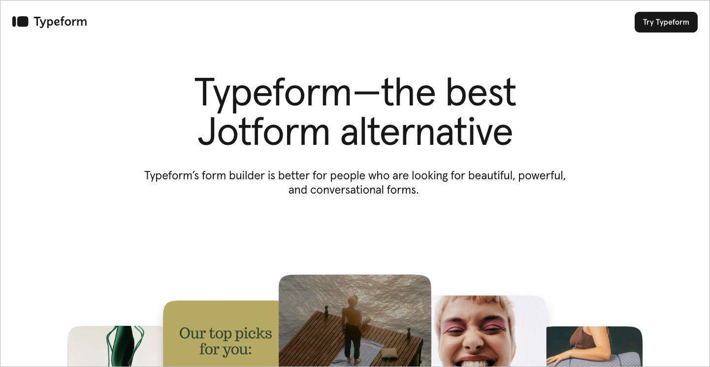 Beispiel einer Vergleichsseite f&uuml;r Mitbewerber