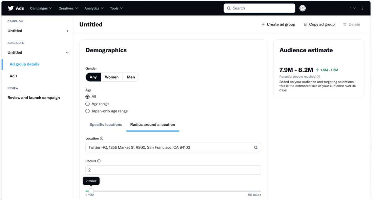 PPC audience targeting &ndash; X Ads