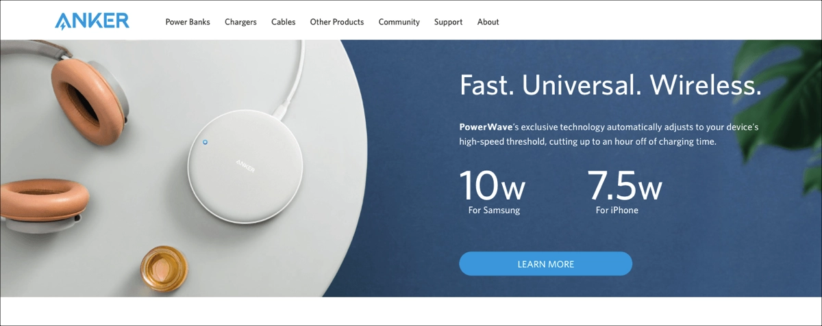 P&aacute;gina de comercio electr&oacute;nico con una CTA destacada en la secci&oacute;n principal