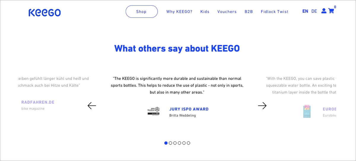 testimonios sobre comercio electr&oacute;nico landing page