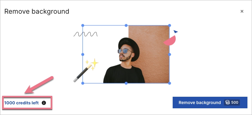 How to find number of remaining credits