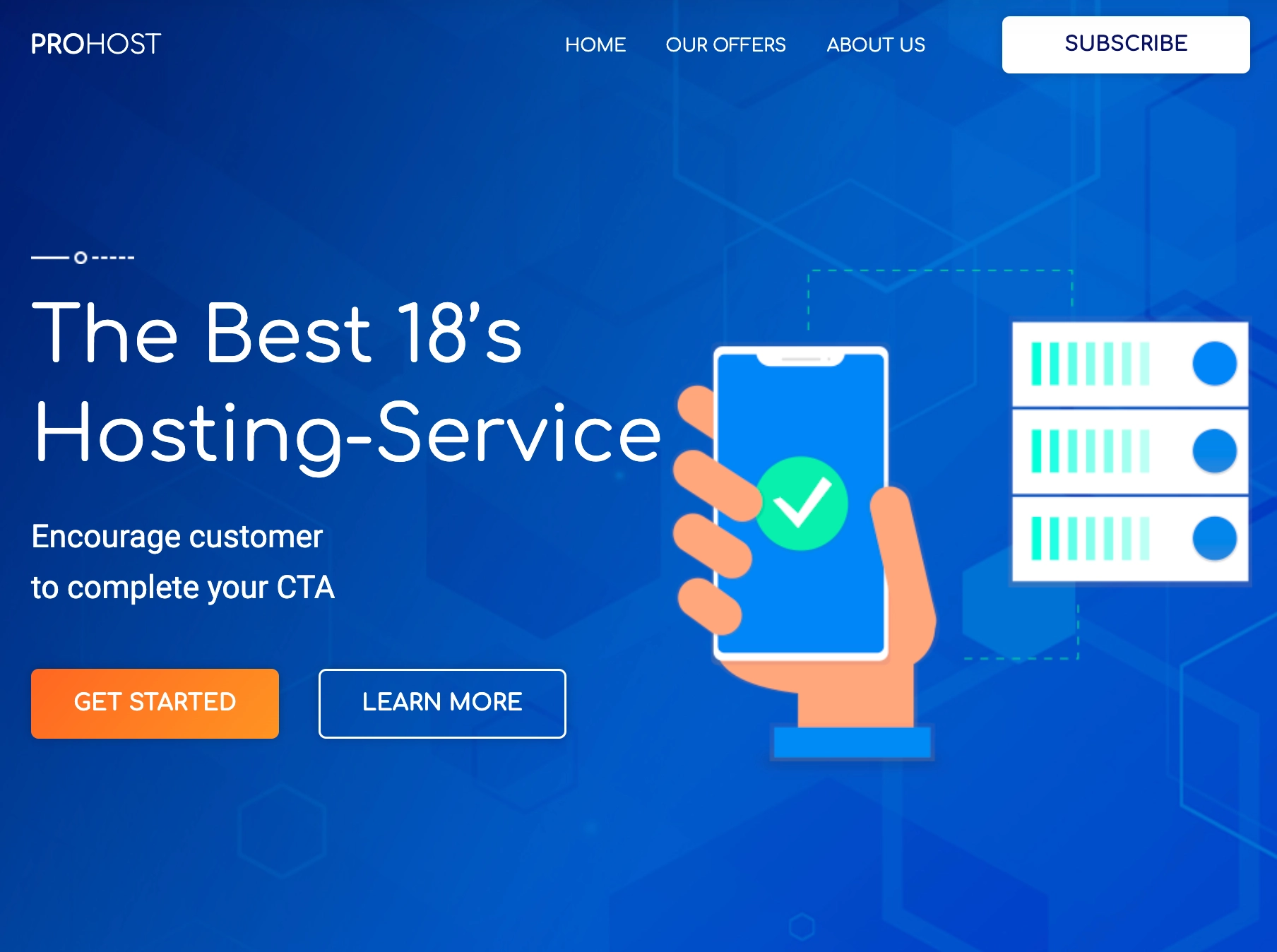 szablon landing page'a z galerii Landingi zoptymalizowany pod kątem komputer&oacute;w stacjonarnych i urządzeń mobilnych