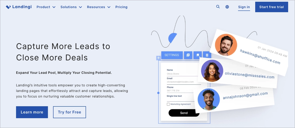 the best landing page platform for digital marketers