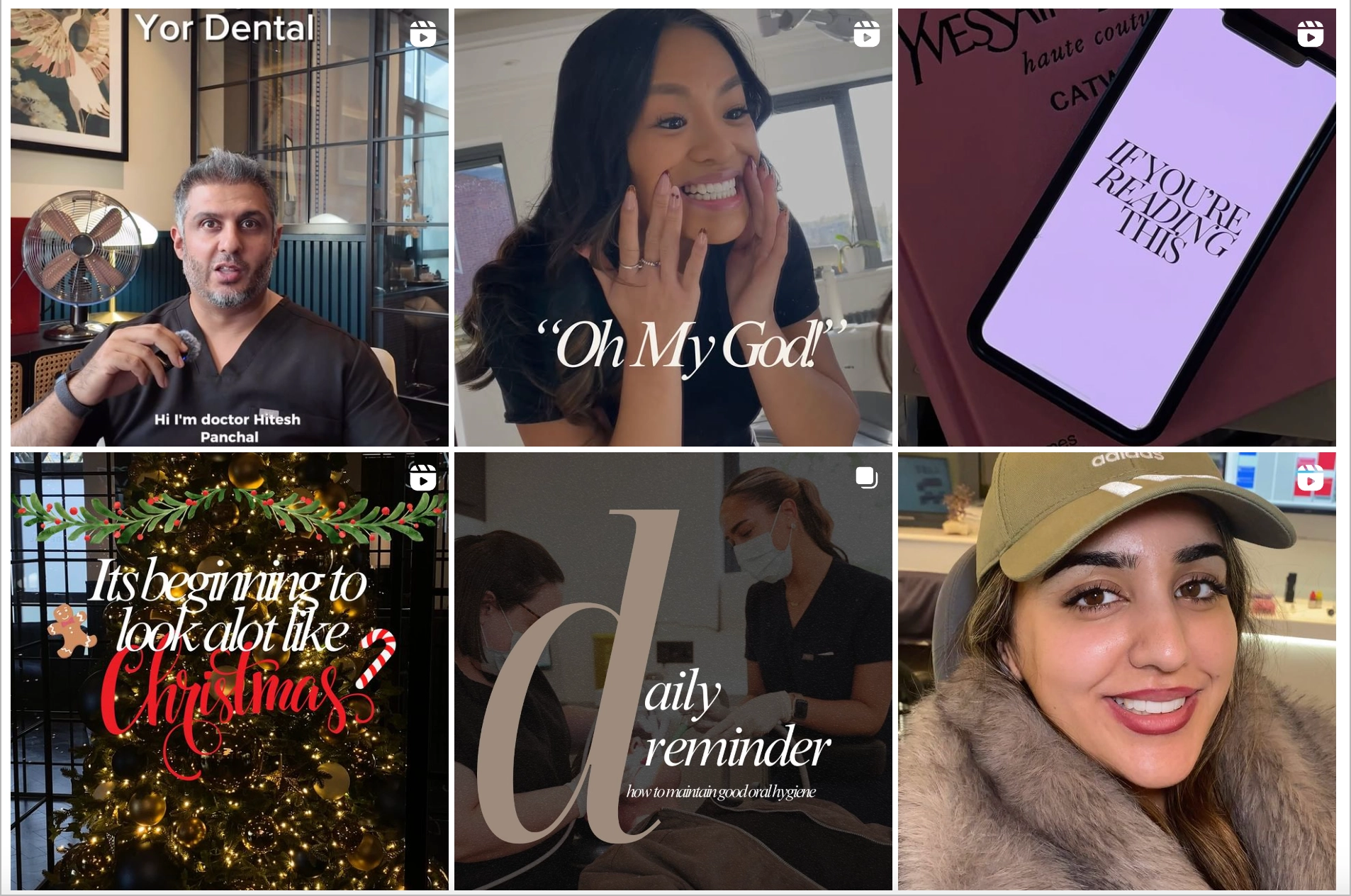 content marketing on instagram for local dental services 