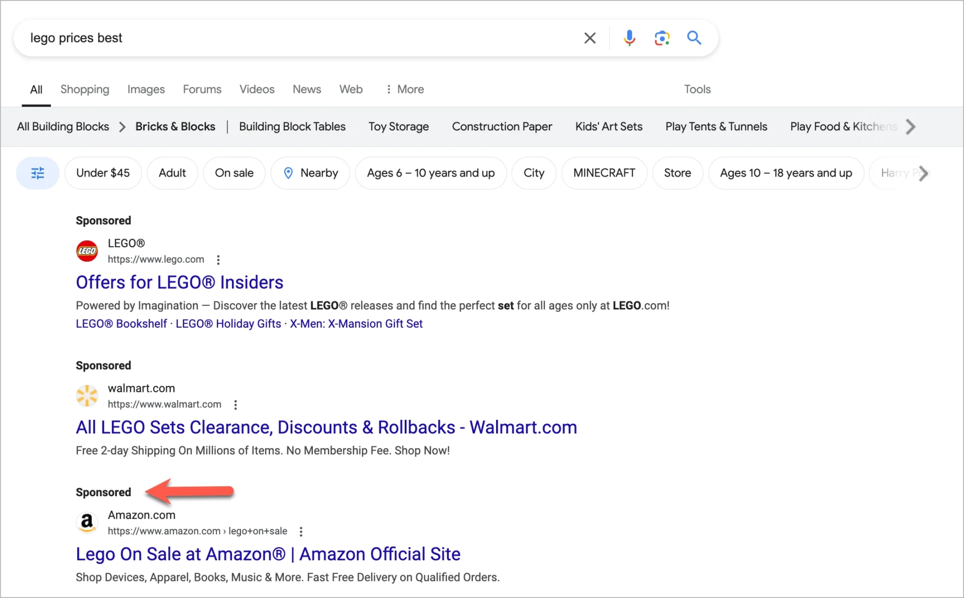 reklama w wyszukiwaniach