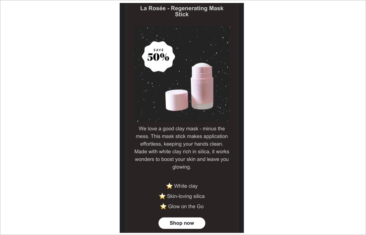 ottimo design per le e-mail