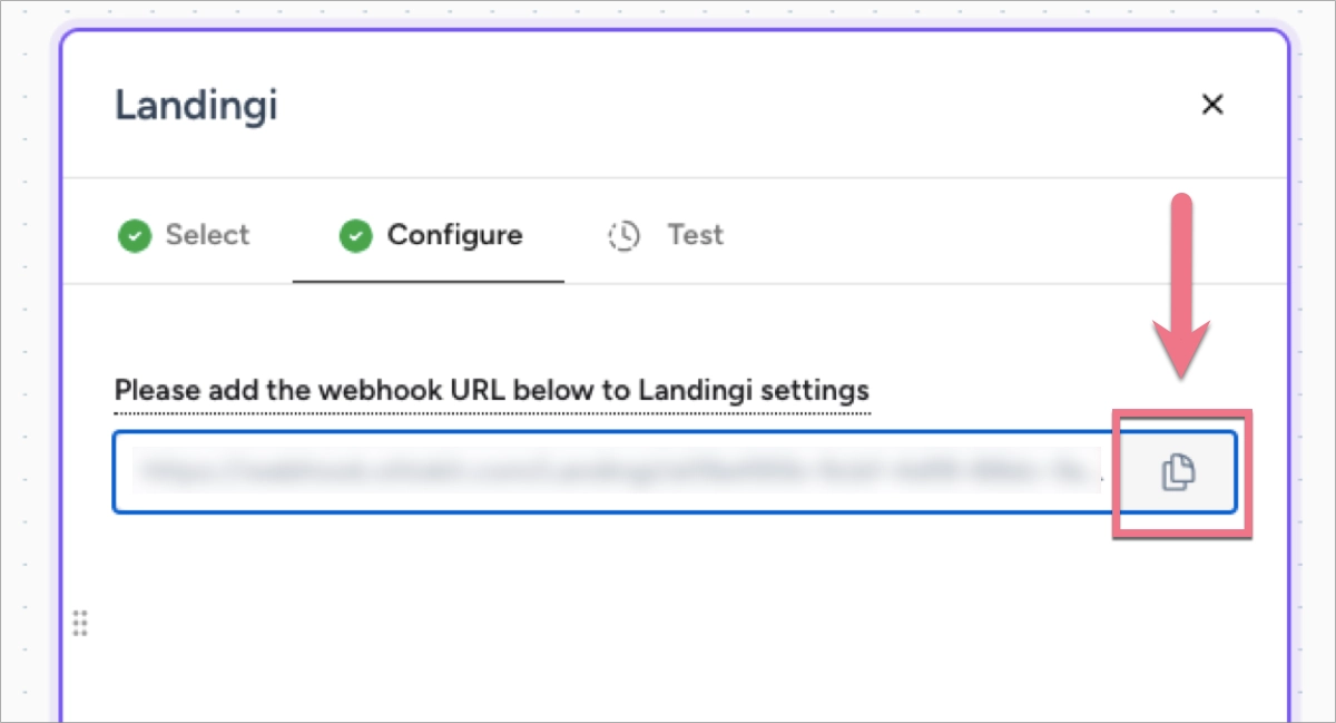 OttoKit webhook to connect with Landingi