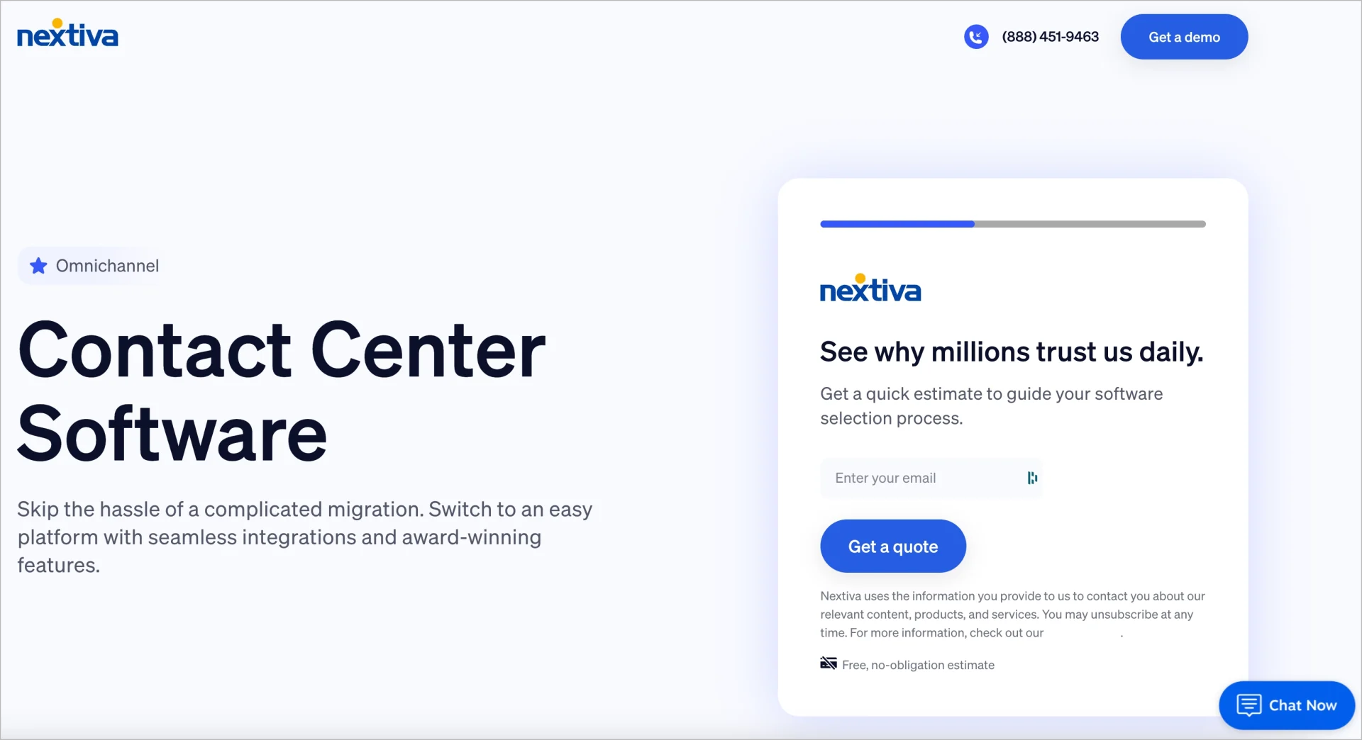 bom landing page exemplo para simplificar o ux