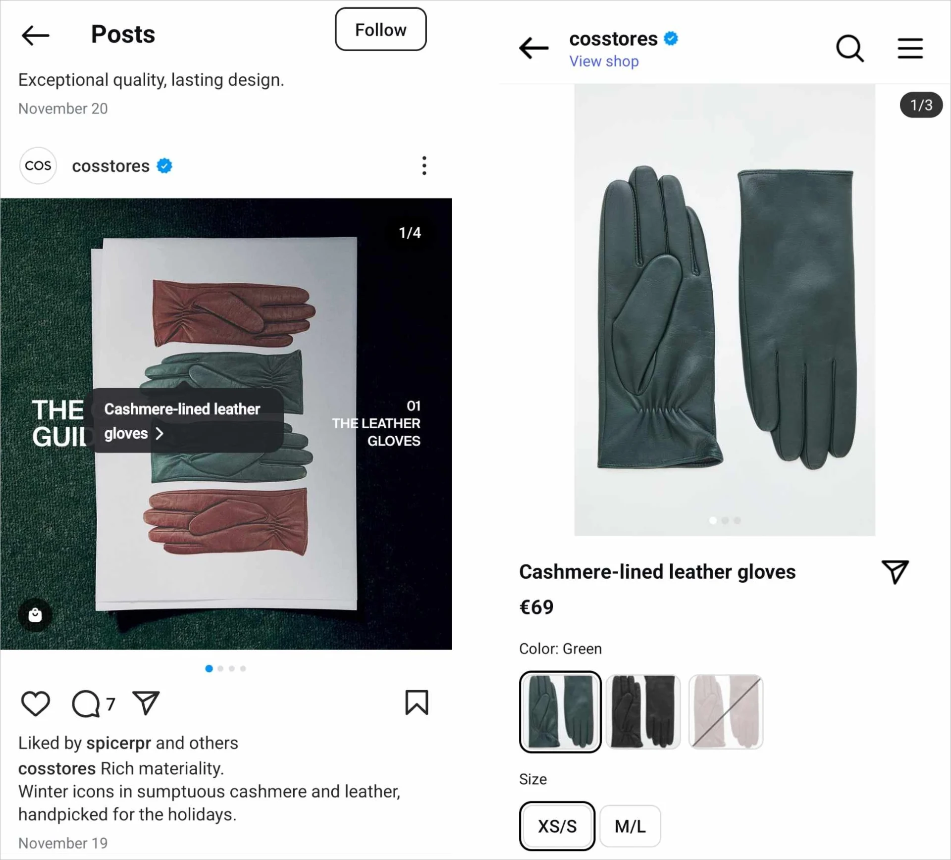 Shopping on Instagram