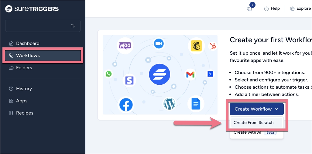 stw&oacute;rz workflow w SureTriggers
