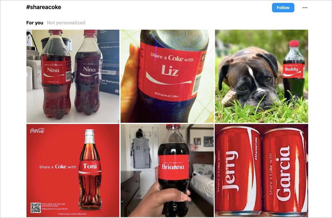 Instagram posts with coca-cola photos