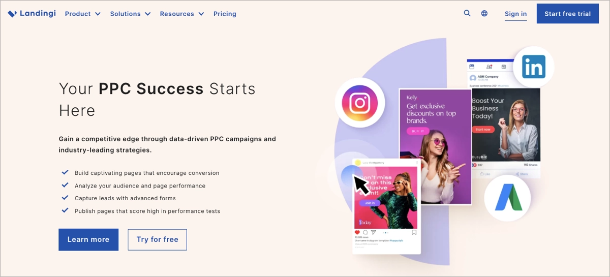 best landing page platform