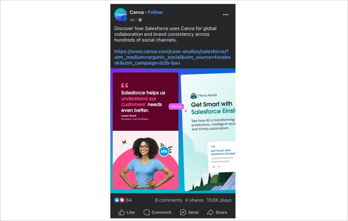 des messages sur les m&eacute;dias sociaux promouvant un contenu de qualit&eacute;