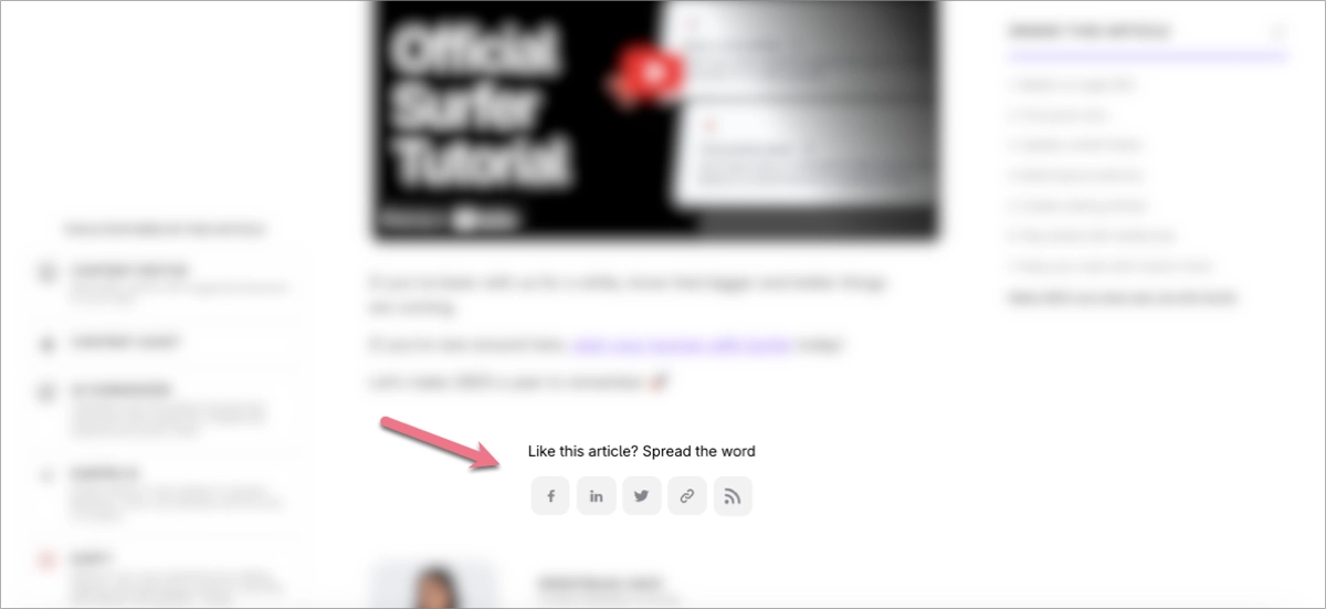 social sharing icons