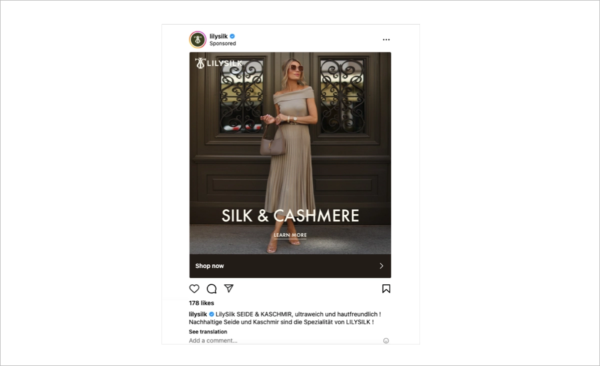 sponsored post - instagram