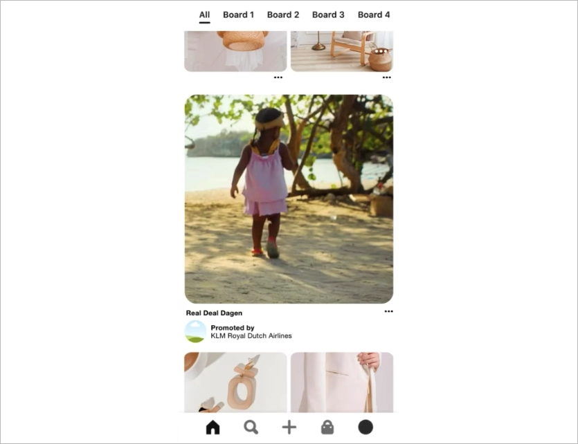 Annunci a pagamento di social media marketing di KLM