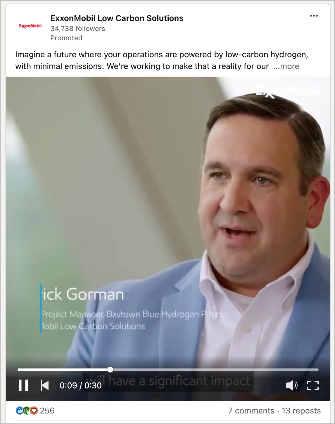 video content in social media ads