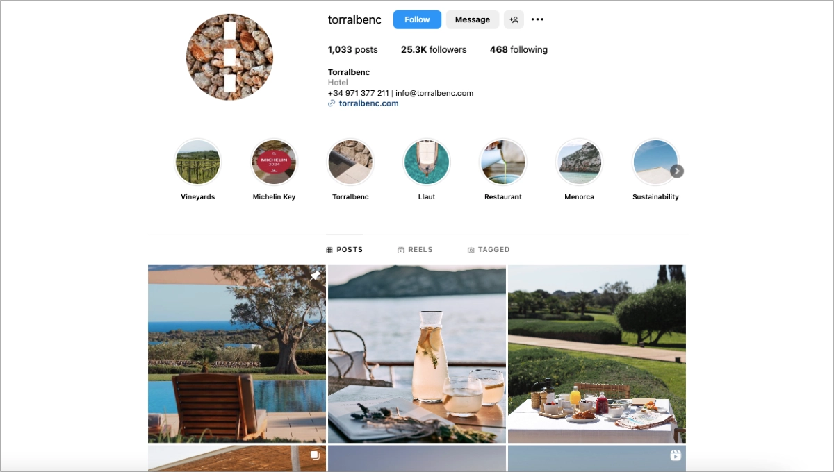 hotel brand on instagram