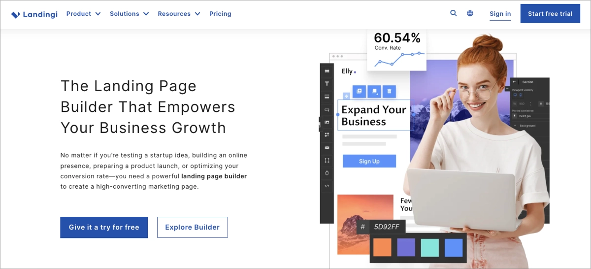 landing page builder para campanhas de m&iacute;dia social