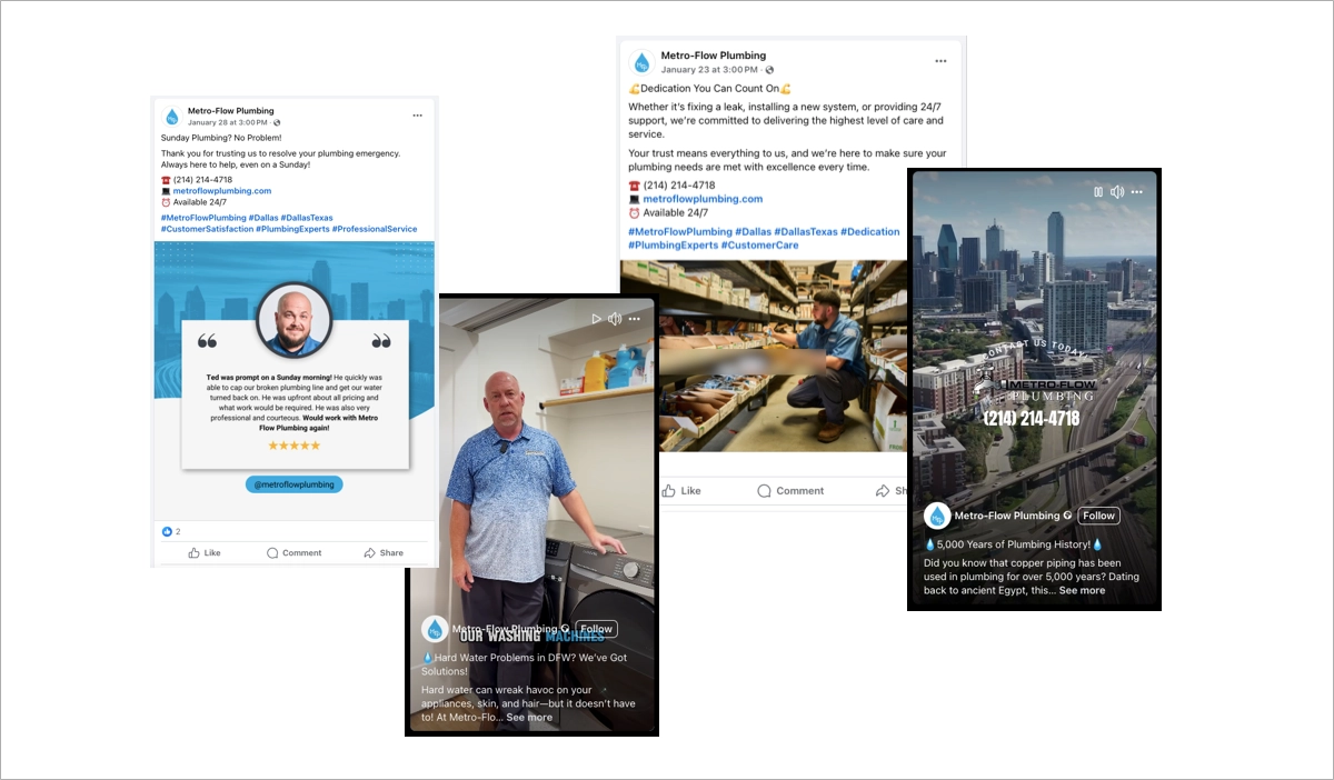 marketing de m&iacute;dia social para encanadores