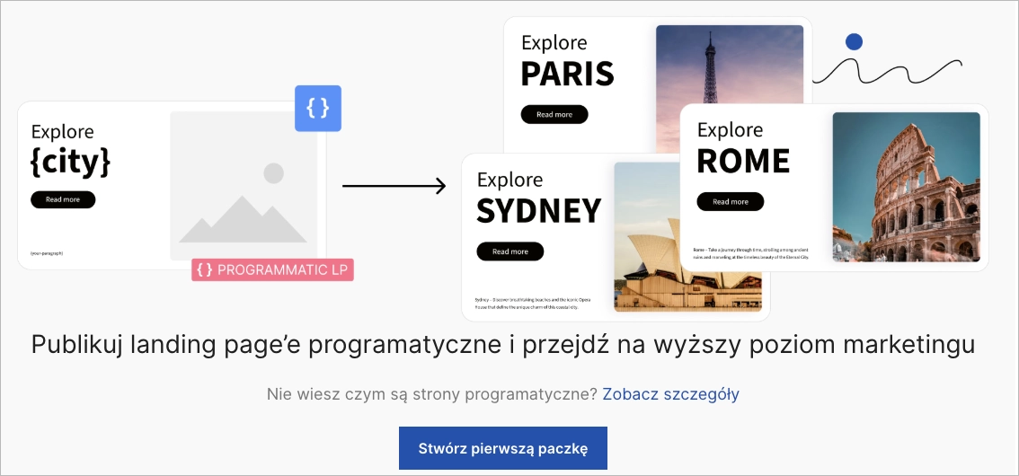 Programatyczne landing pagee