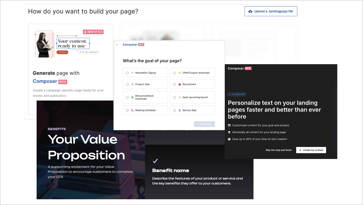 Composer by Landingi &ndash; AI powered tool for generating landing pages