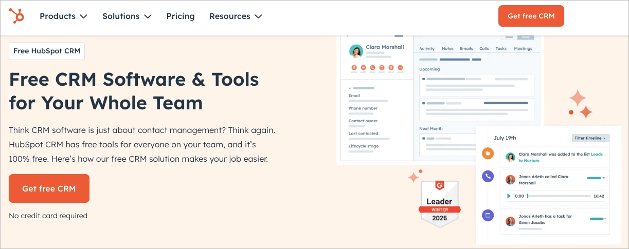 HubSpot CRM gratuito